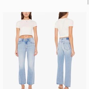 Mother denim scooter ankle